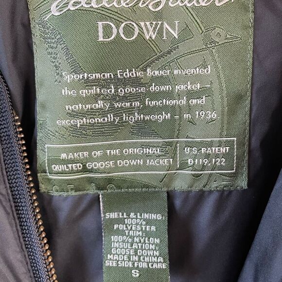 Eddie Bauer Goose Down Jacket Size S EUC - Picture 7 of 8